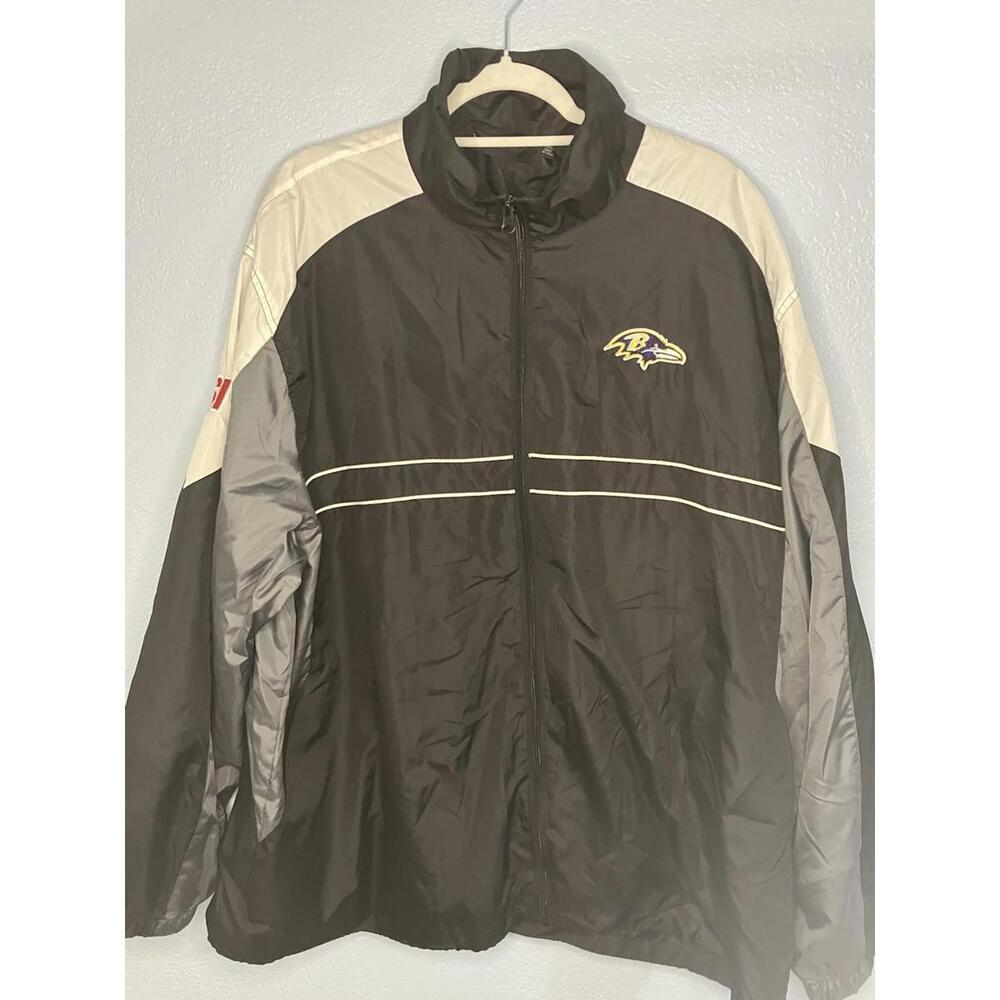 Dunbrookes Men Full Zip NFL Baltimore Ravens Windbreaker Jacket Size XXL B287 -1